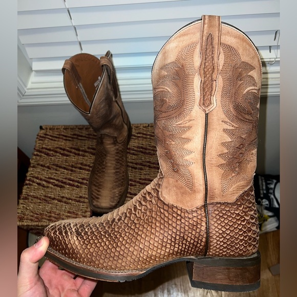 Dan Post Cowboy Python Skin cowboy boots - Picture 2 of 9
